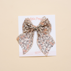 Wisteria Floral Bow Clip