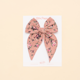 Primrose Floral Bow Clip