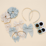 Ivory Calla Floral Headband Bow