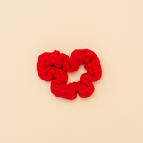 Red Knit Scrunchie