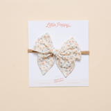 Ivory Calla Floral Headband Bow