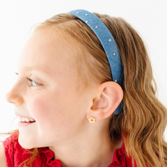 Star Spangled Denim 2cm Headband