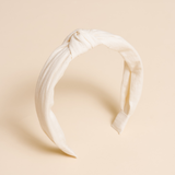 Pearl Cotton Stripe Knot Headband