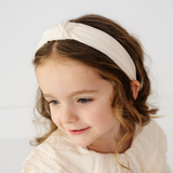 Pearl Cotton Stripe Knot Headband