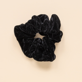 Classic Black Velvet Oversize Scrunchie