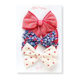 The Betsy Bow Clip Set