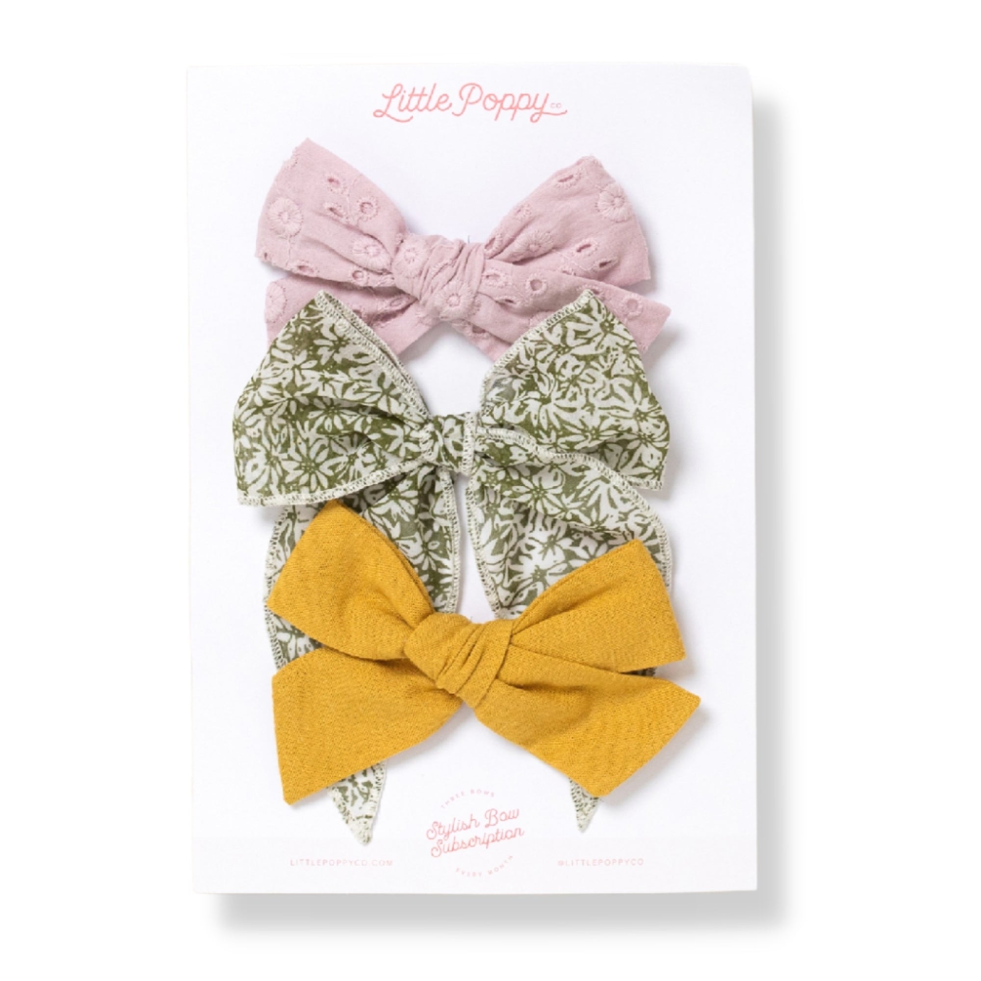 The Savannah Bow Clip Set