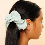 Sage Dotted Jacquard Midi Scrunchie