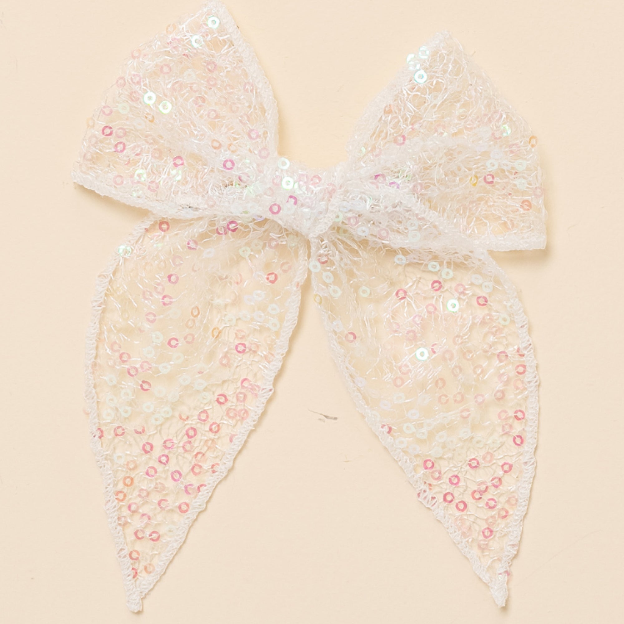 Sequin Shimmer Bow Clip