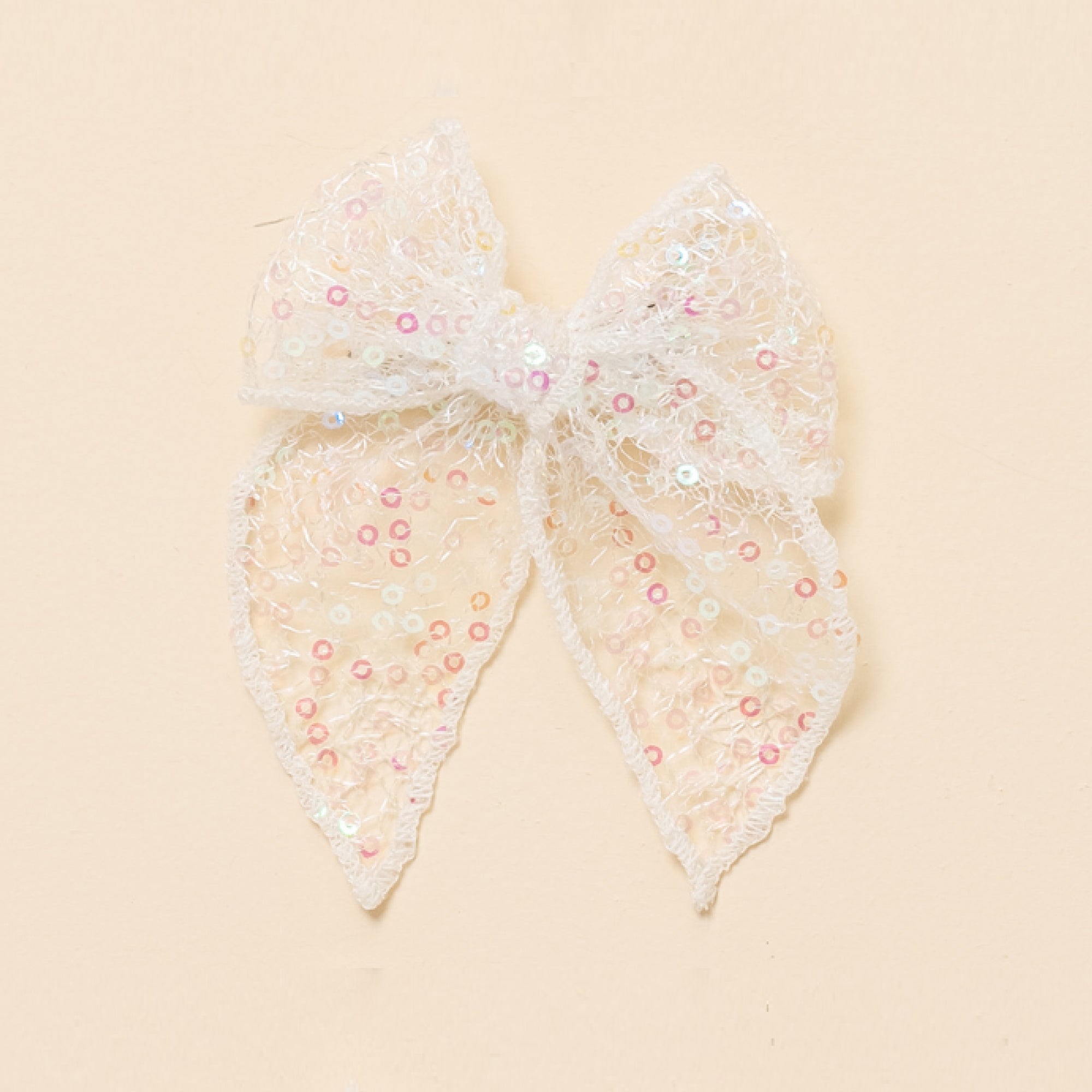Sequin Shimmer Bow Clip