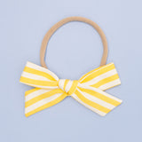 Buttercup Summer Stripe Headband Bow