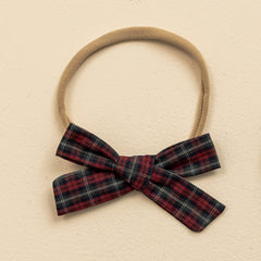 Juniper Tartan Headband Bow