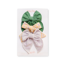 The Clover Bow Clip Set