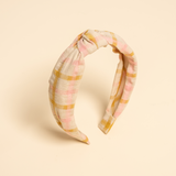 Aurelia Check Knot Headband