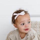 Guava Pinstripe Headband Bow