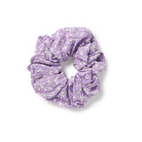 Purple Wildflower Seersucker Oversized Scrunchie 
