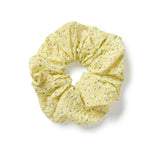 Yellow Wildflower Seersucker Oversized Scrunchie 